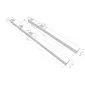 Concrete post post and rail 230cm