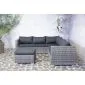 Garden furniture loungeset poly rattan Gerona (incl. cushions)