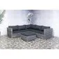 Garden furniture loungeset poly rattan Gerona (incl. cushions)