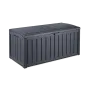 Garden Storage Box black 128x65x61cm