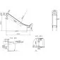Playground Slide Stainless Steel hot dip galvanized 150cm