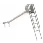 Playground slide stainless steel 200cm with ladder