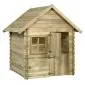 Wooden playhouse with floor 120x120x160cm