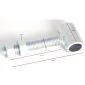 Gate frame adjustable with case 90x155cm