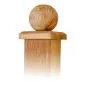 Wooden post caps ball 80x80mm