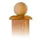 Wooden post caps ball 100x100mm