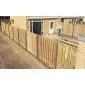 Wooden Fencing pine with concrete  200x190cm/21pl