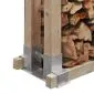 Log storage cordwood bracket