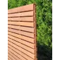 Wooden Fencing double slatted fencing hardwood 180x180cm (51pl)