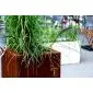 Corten steel planters square 37x37x100cm