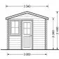 Sales stand kiosk christmas stand 3x3m / 28mm