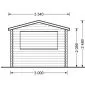Sales stand kiosk christmas stand 3x3m / 28mm