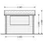 Sales stand kiosk christmas stand 3x3m / 28mm