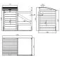 Bin cover wheelie double 155x122x90cm