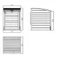 Bin cover wheelie 80x122x90cm