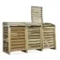 Bin cover wheelie closed backend 225x90x120cm