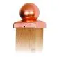 Post caps copper ball 71x71mm