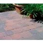 Cobblestones red/black tumbled 10x10x6cm (m2)