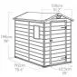 Garden shed 130x192x198cm	