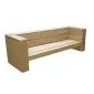 Garden lounge bench