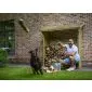 Log storage cordwood 180x180x70cm