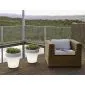 Flower pot and garden lighting design ø130cm
