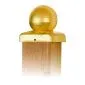 Post caps brass ball 91x91mm