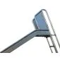 Playground slide stainless steel 200cm with ladder