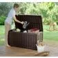 Garden Storage Box black 128x65x61cm