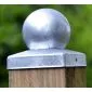 Post caps ball hot dip galvanized 121x121mm