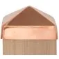 Post caps copper 71x71mm
