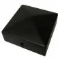 Post caps black 71x71mm