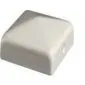 Post caps white 110x110mm