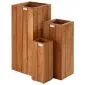 Square wooden planters hardwood Bangkirai 70x30x30cm