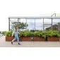 Corten steel planters rectangle 120x40x40cm