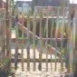 Garden gate oak frame 90x150cm