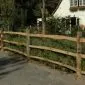 Post and Rail Fencing chestnut 290cm