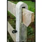 Concrete post post and rail 230cm