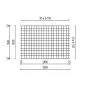 Concrete reinforcement mesh hot dip galvanized 2x3m 6/150mm