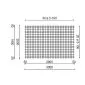 Concrete reinforcement mesh hot dip galvanized 2x3m 5/100mm