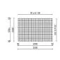 Concrete reinforcement mesh hot dip galvanized 2x3m 6/100mm