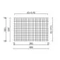 Concrete reinforcement mesh hot dip galvanized 2x3m 8/150mm