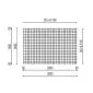 Concrete reinforcement mesh hot dip galvanized 2x3m 8/100mm