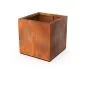 Corten steel planters square 47x47x50cm