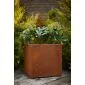 Corten steel planters square 47x47x50cm