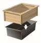Woodframe preformed pond 147,5x103,5x47,5cm