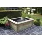 Woodframe preformed pond 147,5x103,5x47,5cm