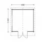 Garden Shed Redbridge 4x3m