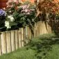 Log roll edging Rollborder cylindrical