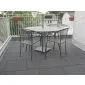 Rubber tiles black 1000x1000x45mm (m2)